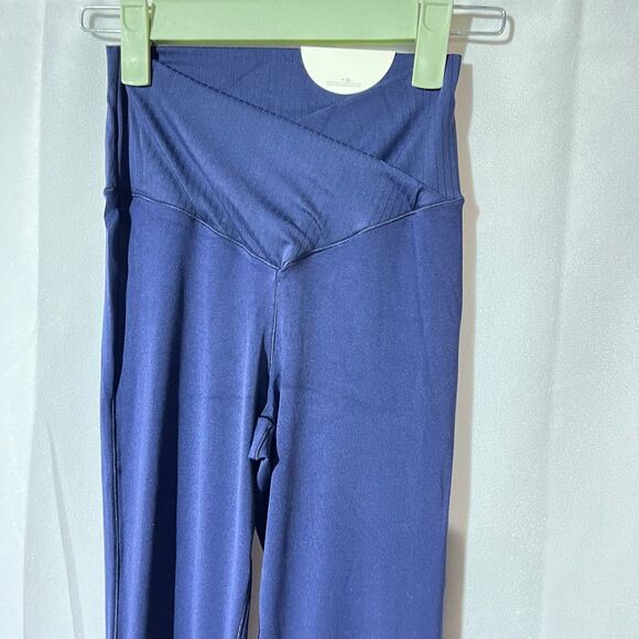 NEW S Short OFFLINE By Aerie Real Me High Waisted Crossover Legging Marbled Blue - Picture 6 of 10